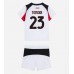 AC Milan Fikayo Tomori #23 Bortedraktsett Barn 2025-26 Korte ermer (+ Korte bukser)
